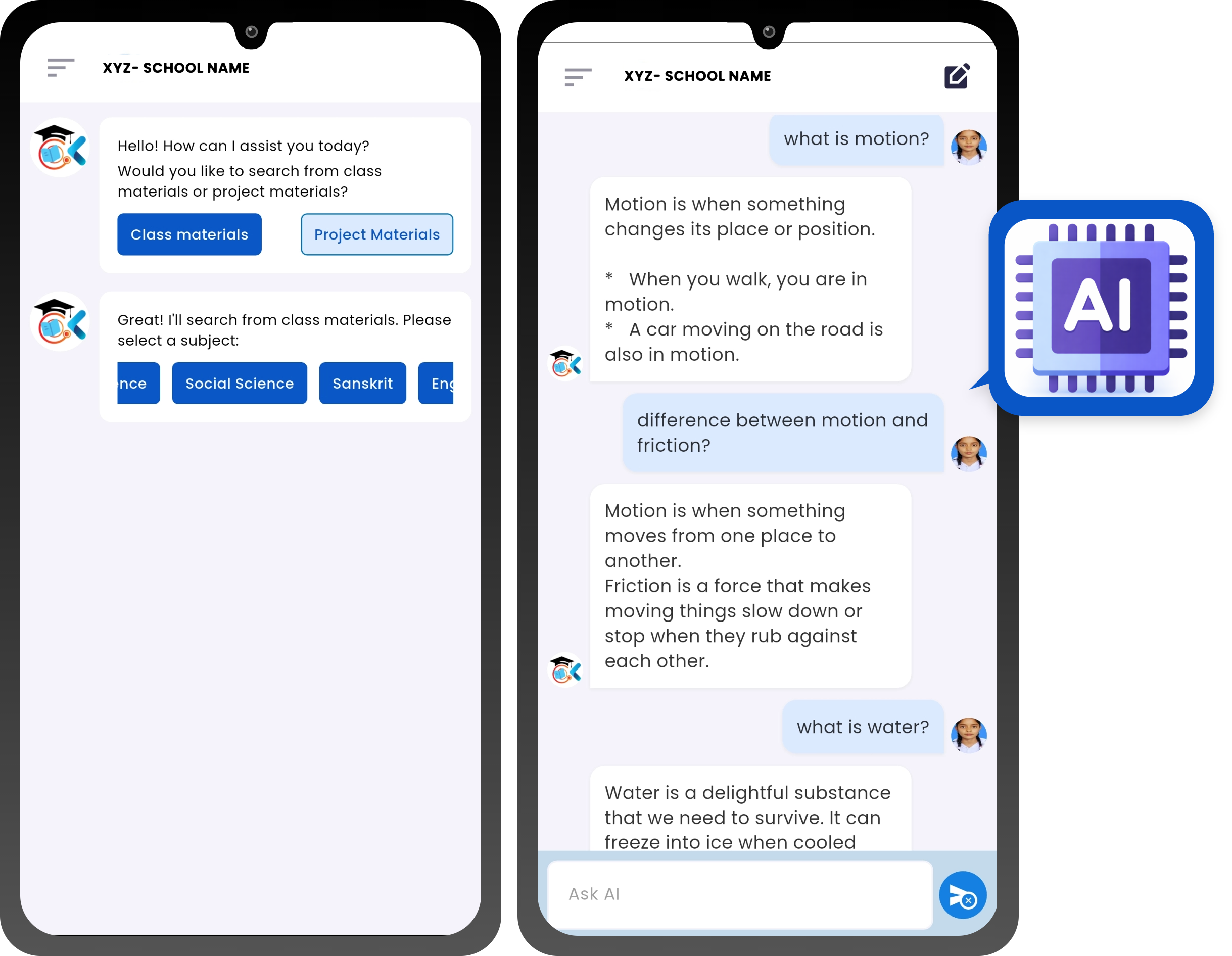 AI Chat with KDUCO Mockup
