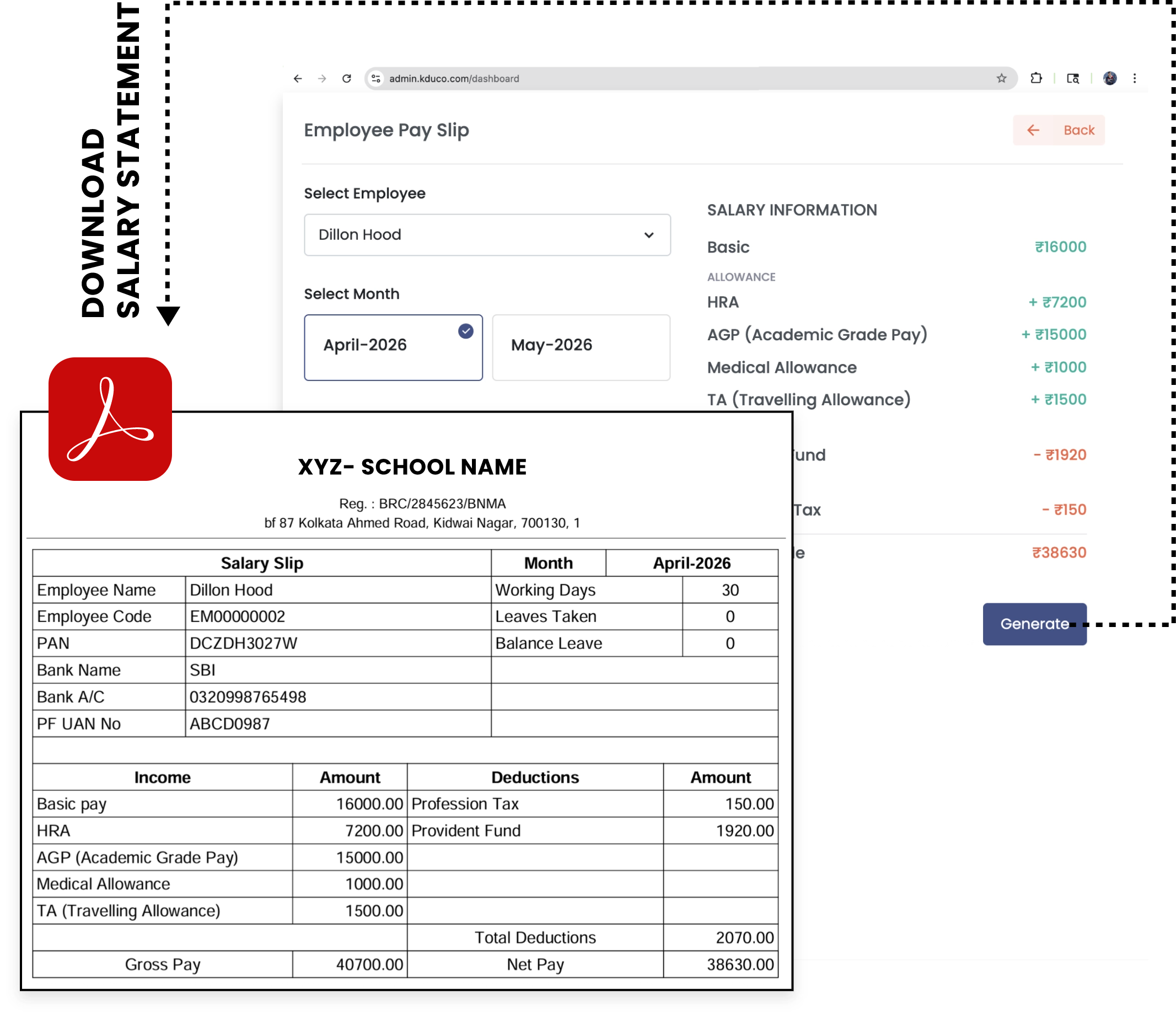 Error-Free Pay-Scales and Automated Payslips